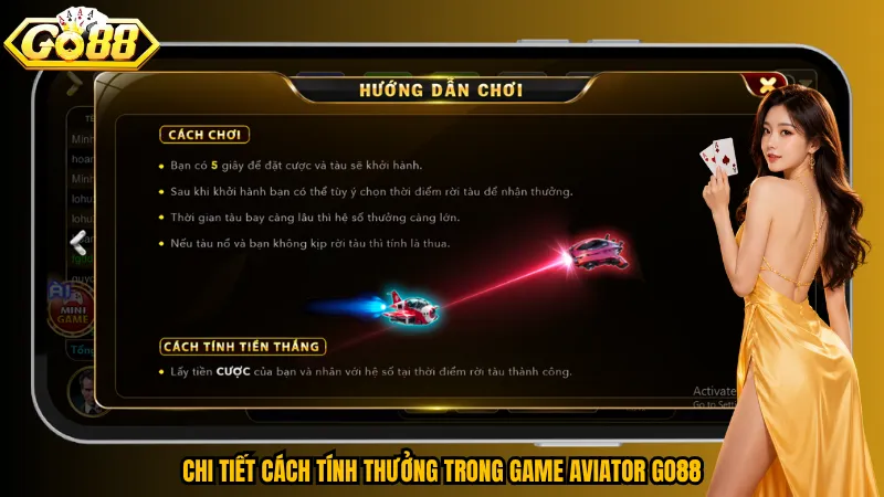 Aviator Go88 – Đường Bay Kịch Tính, Chốt Lời Từng Giây 4 Chi tiết cách tính thưởng trong game Aviator Go88
