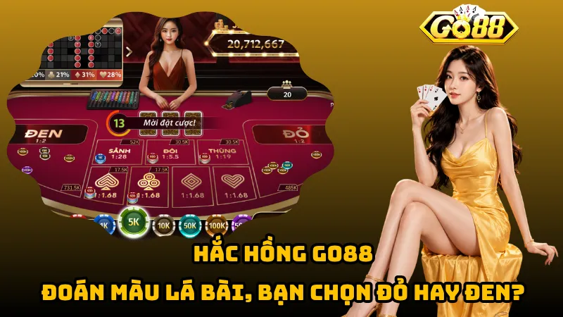 Hắc Hồng Go88 – Đoán Màu Lá Bài, Bạn Chọn Đỏ Hay Đen?