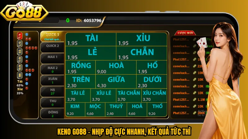 Keno Go88 – Cơ Chế Quay 20 Bóng & Kết Quả Bất Ngờ 2 Keno Go88 – Nhịp độ cực nhanh, kết quả tức thì
