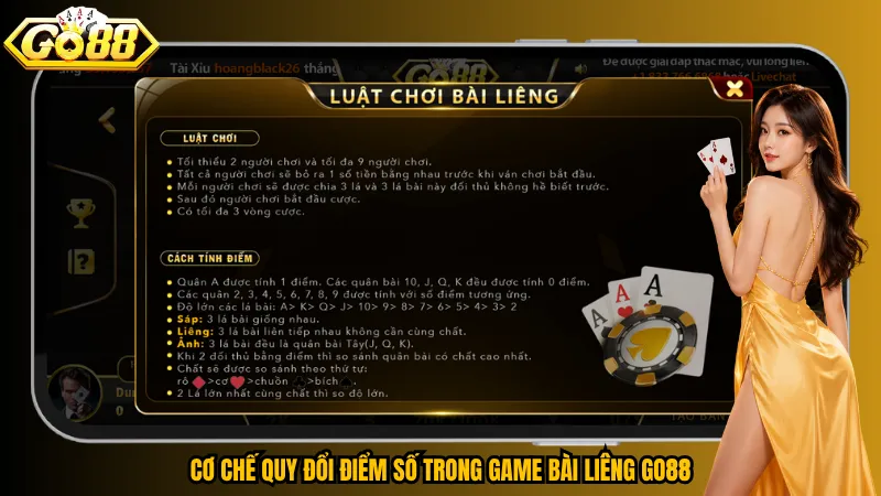 Liêng Go88 – 3 Lá Bài, Hàng Trăm Nước Tính Chiến Thuật 4 Cơ chế quy đổi điểm số trong game bài Liêng Go88