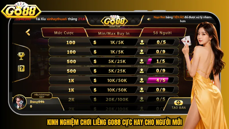 Liêng Go88 – 3 Lá Bài, Hàng Trăm Nước Tính Chiến Thuật 6 Kinh nghiệm chơi Liêng Go88 cực hay cho người mới