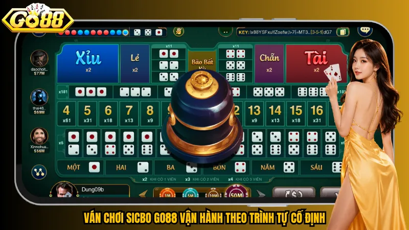 Sicbo Go88 – Xúc Xắc Đa Cửa, Chạm Thưởng Bất Ngờ 3 Ván chơi Sicbo Go88 vận hành theo trình tự cố định