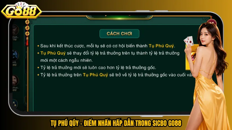 Sicbo Go88 – Xúc Xắc Đa Cửa, Chạm Thưởng Bất Ngờ 4 Tụ Phú Qúy – Điểm nhấn hấp dẫn trong Sicbo Go88
