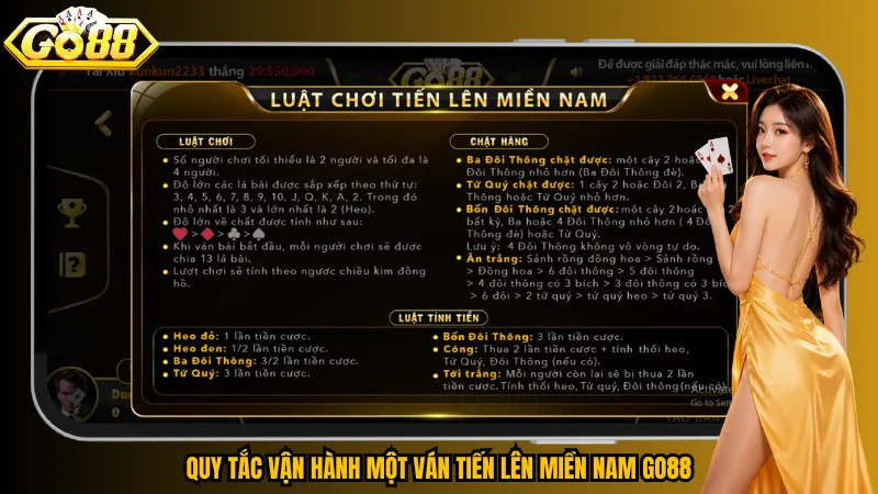 Tiến Lên Miền Nam Go88 – Từng Lá Bài, Từng Nước Đi Quyết Định 3 Quy tắc vận hành một ván Tiến Lên Miền Nam Go88